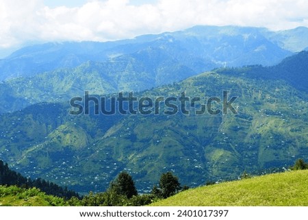 Landscape photograph of mountains in Toli Peer, Azad Kashmir, Pakistan Royalty-Free Stock Photo #2401017397