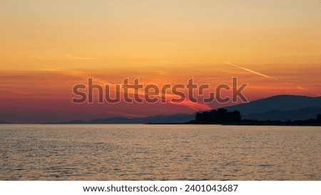Sunset at Iona beach, Vancouver, BC, Canada.