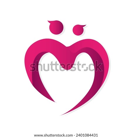 Love. Heart art. St Valentine's Day. Heart logo