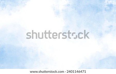 Sky blue watercolor texture background