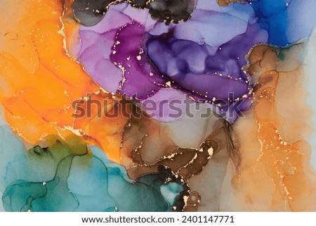 Abstract clouds. Modern futuristic pattern marble translucent colors texture.. Multicolor dynamic background mixing liquid paints art.