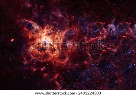 Beautiful cosmic nebula. Elements of this image furnished by NASA. High quality photo
