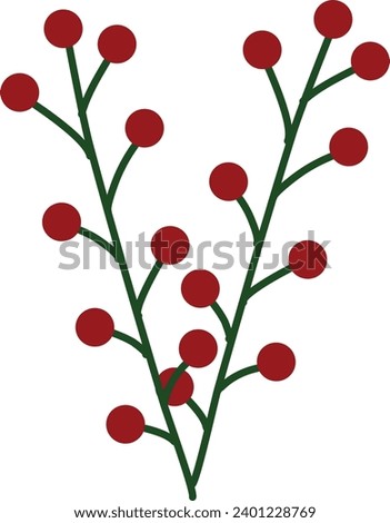 berry design for christmas design