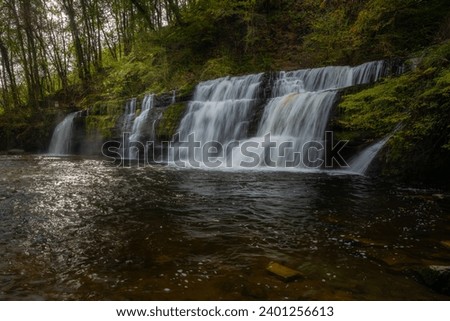 The four waterfalls walk, sgwd y pannwr Royalty-Free Stock Photo #2401256613