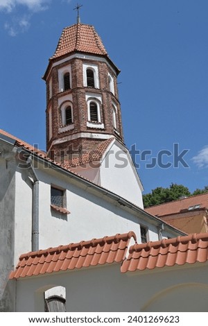 St. The bell tower of St. Nicholas Gothic Church