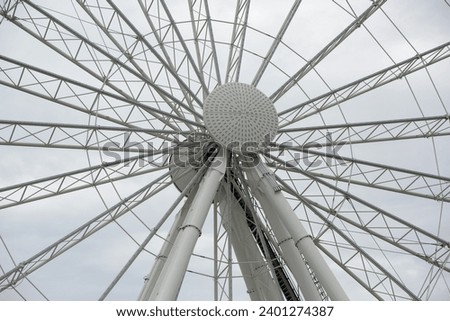 National Harbor panoramic wheel detail close up