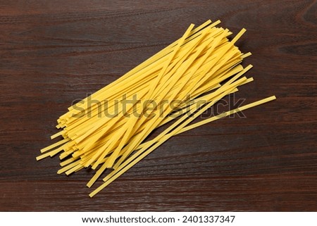 Italian pasta fettuccine dried noodles