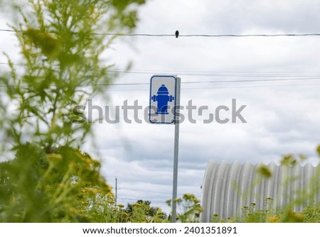 fire hydrant water pump sign