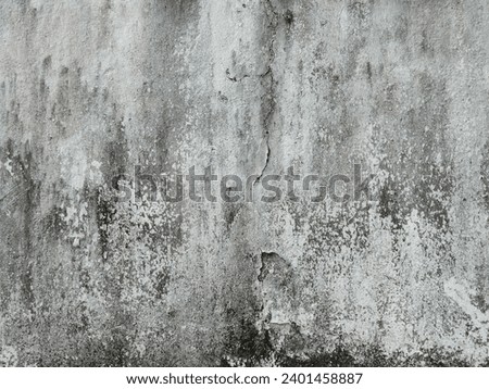 old white dirty concrete wall texture, moldy on the wall surface Royalty-Free Stock Photo #2401458887
