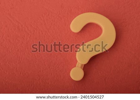 The question mark symbolizes the curiosity and inquiry essential in the business world, prompting critical thinking and innovative problem-solving strategies. Royalty-Free Stock Photo #2401504527