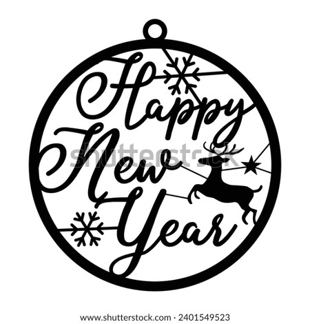 Merry Christmas Round sign for Laser Cut Files, Believe, Happy new year, Let it snow, Welcome to our home