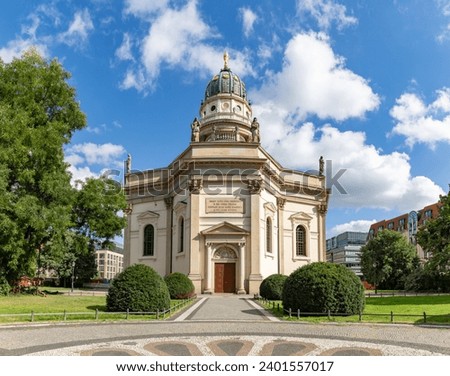 A picture of the New Church or German Cathedral in Berlin.