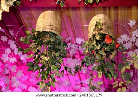 Indian weddings decoration flowers outdoor side 