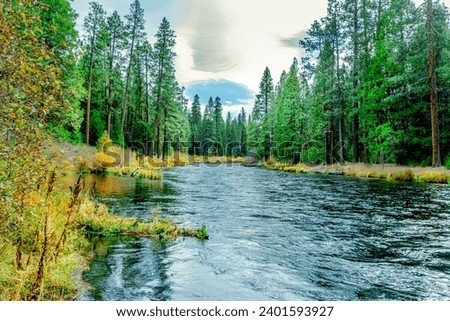 Oregon River Rock Smith Deschutes Royalty-Free Stock Photo #2401593927