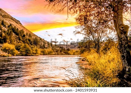 Oregon River Rock Smith Deschutes Royalty-Free Stock Photo #2401593931