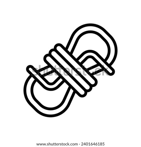 rope icon. vector line icon for your website, mobile, presentation, and logo design.
