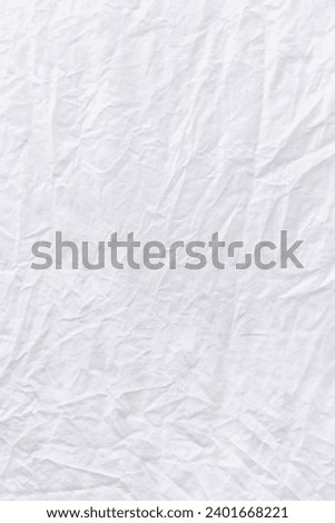Background of wrinkled white cloth