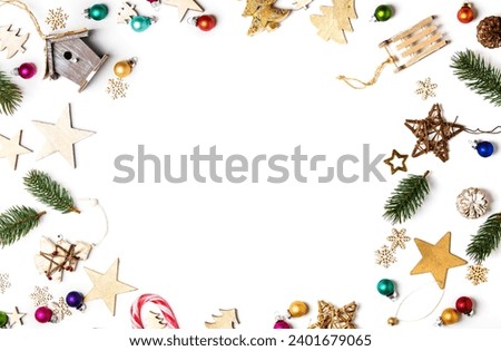 

Merry Christmas winter new year gift card pattern background 