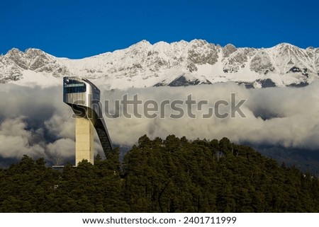 The ski-jump at Bergisel, Innsbruck. 