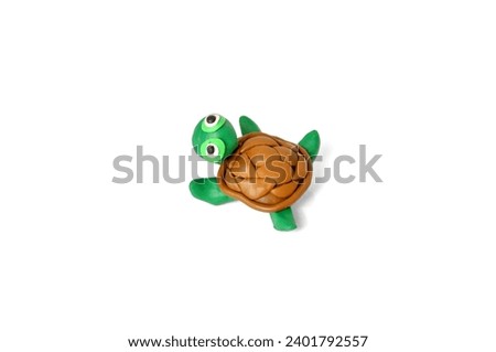 turtle figure made of plasticine