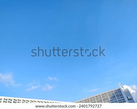 blue sky picture With empty space, add text, images, messages to heal the heart, frames, signs, backgrounds, adjust as needed.