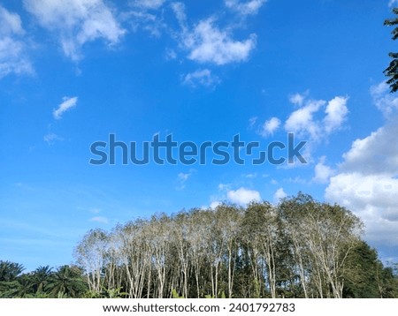 blue sky picture with free space and clouds to add text, images, messages to heal the heart, frames, frames, signs, backgrounds, can be adjusted as needed.
