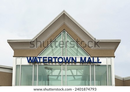 Watertown Mall Entrance portal, Watertown, MA, USA