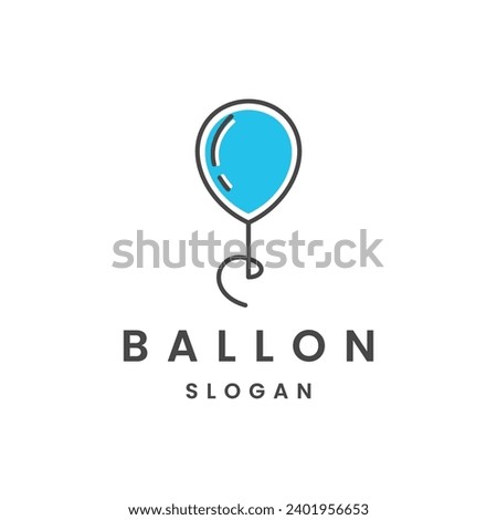 Ballon logo template vector illustration design