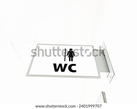 Logo used for toilets, girls, boys, hospitals, shopping malls, schools