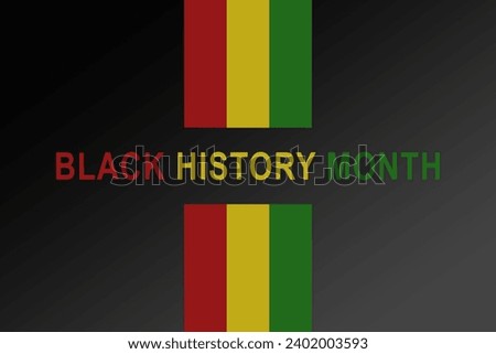Black history month celebrate. Vector illustration design graphic Black history month. February 2024. Royalty-Free Stock Photo #2402003593