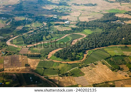 aerial photography Royalty-Free Stock Photo #240202135