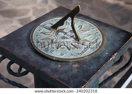 sundial Royalty-Free Stock Photo #240202318