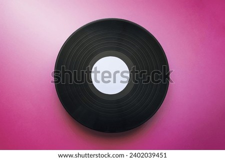 vinyl mockup pink background. Resolution and high quality beautiful photo