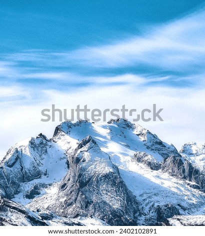 Mountain with snow... mountain with snow picture.Winter photo...