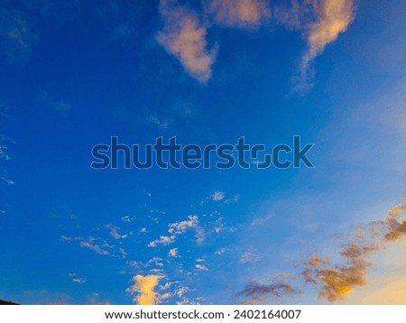 colorful sky pictures Blue sky with white clouds sky background image