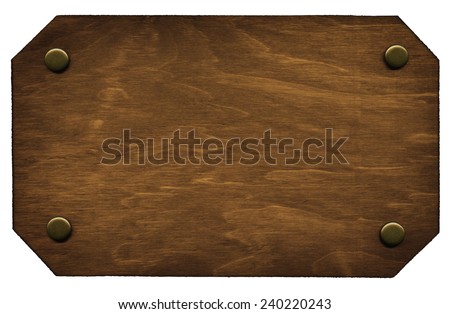 Old wooden plate