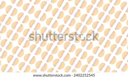 Flat Lay pattern of Unpeeled Almonds. Seamless Almonds Pattern. Nut Minimal concept.