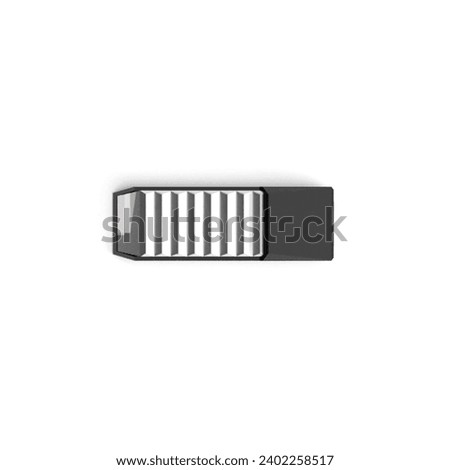 USB 3 Pen drive portable disk photo illustration black steel memory 