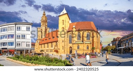 Church, Old City of Heilbronn, Germany 
