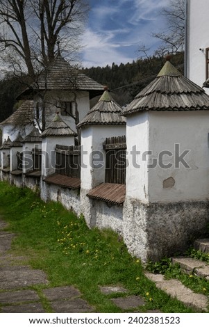 Church of the Transfiguration of the Lord in Spania dolina village. Slovakia. Royalty-Free Stock Photo #2402381523