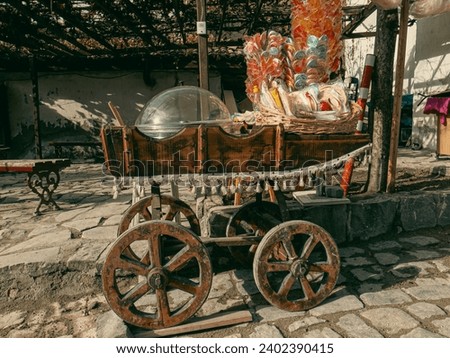photo of candy cart in safranbolu