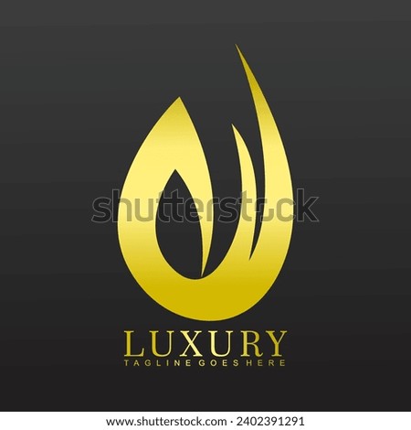 luxury logos, gold abstract ornaments, logo elements, innovative concept logo designs.