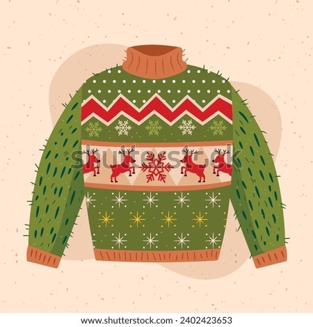 Hand Drawn Ugly Christmas Sweater