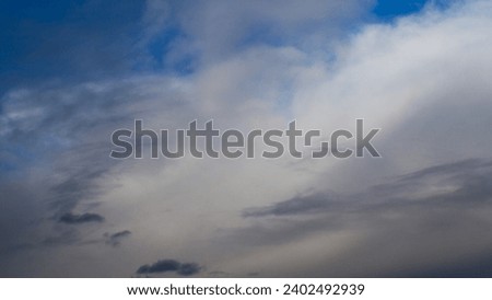 Veiled sky, by altostratus and nimbostratus clouds