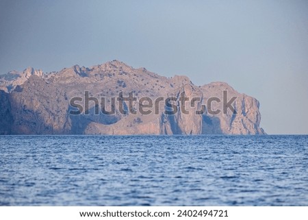 Tramuntana coast,Morro de Sa Vaca, Pollensa, Majorca, Balearic Islands, Spain Royalty-Free Stock Photo #2402494721