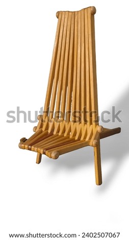 a picture of wooden chair with white background 