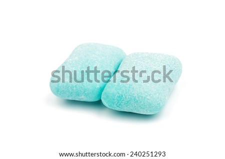 chewing gum isolated on white