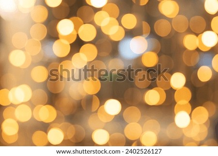 GOLDEN TWINKLY BOKEH LIGHTS BACKGROUND FOR PARTY, HOLIDAY, CHRISTMAS AND FESTIVE EVENTS AND CELEBRATIONS
