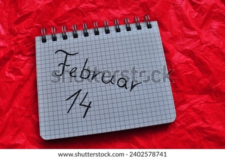 februar 14 write in kalendar - happy valentines day background 