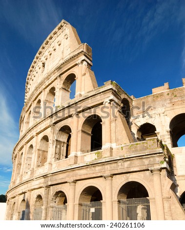 Colosseum in Rome, Italy  Royalty-Free Stock Photo #240261106
